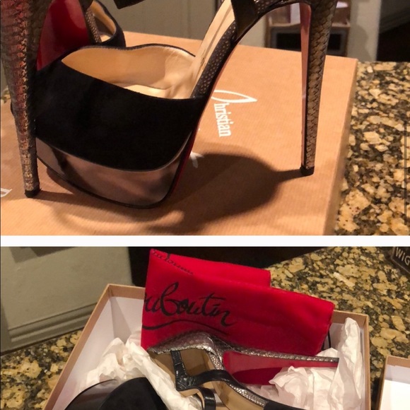 Like new Louboutin peep toe pump - Picture 4 of 7